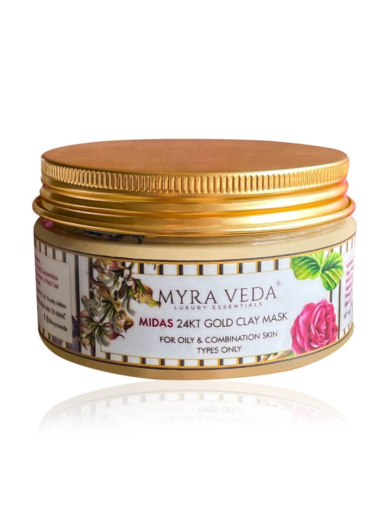 MYRA VEDA LUXURY ESSENTIALS Midas 24KT Gold Clay Mask - 100 gm