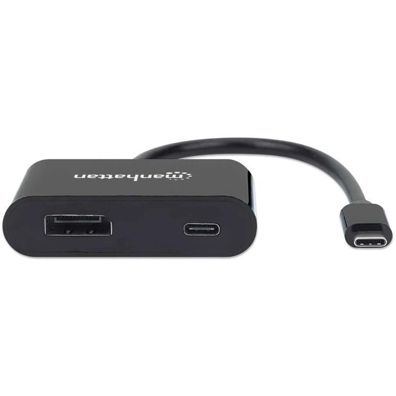 Manhattan USB-C to DisplayPort Converter with Power Delivery Port - 1 x Type C Male USB