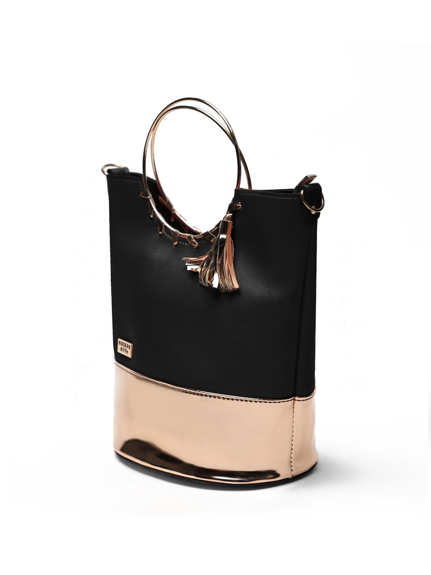 Modern Myth Spotlight Black Medium Bucket Handbag