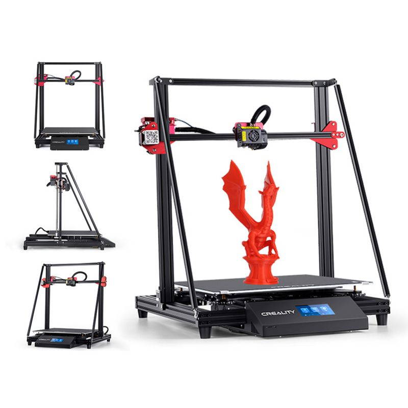 Offical Creality CR 10 MAX 3D Printer 450 x 450 x 470 mm Large Build Volume with Stability Triangle Frame, Auto-Leveling, Resume Printing, Bondtech Extruder Dual Gears, Capricorn PTFE Tube