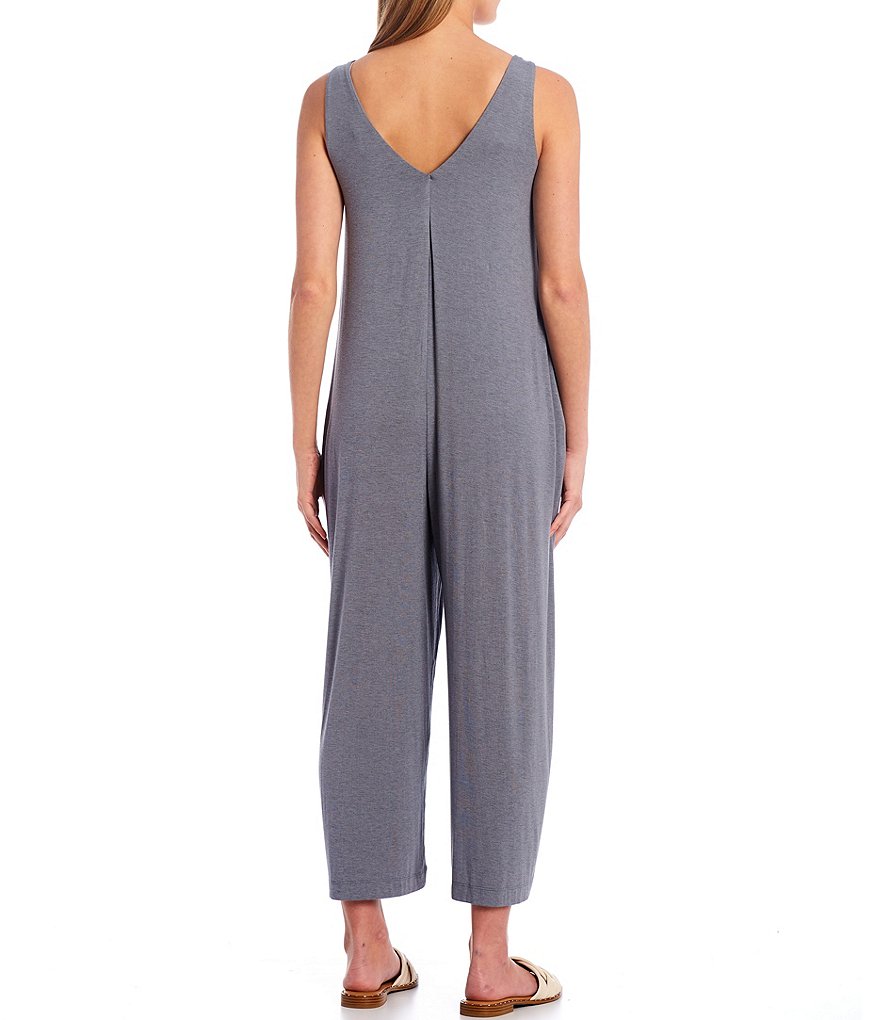 Every V-Neck Knit Sleeveless Jumpsuit