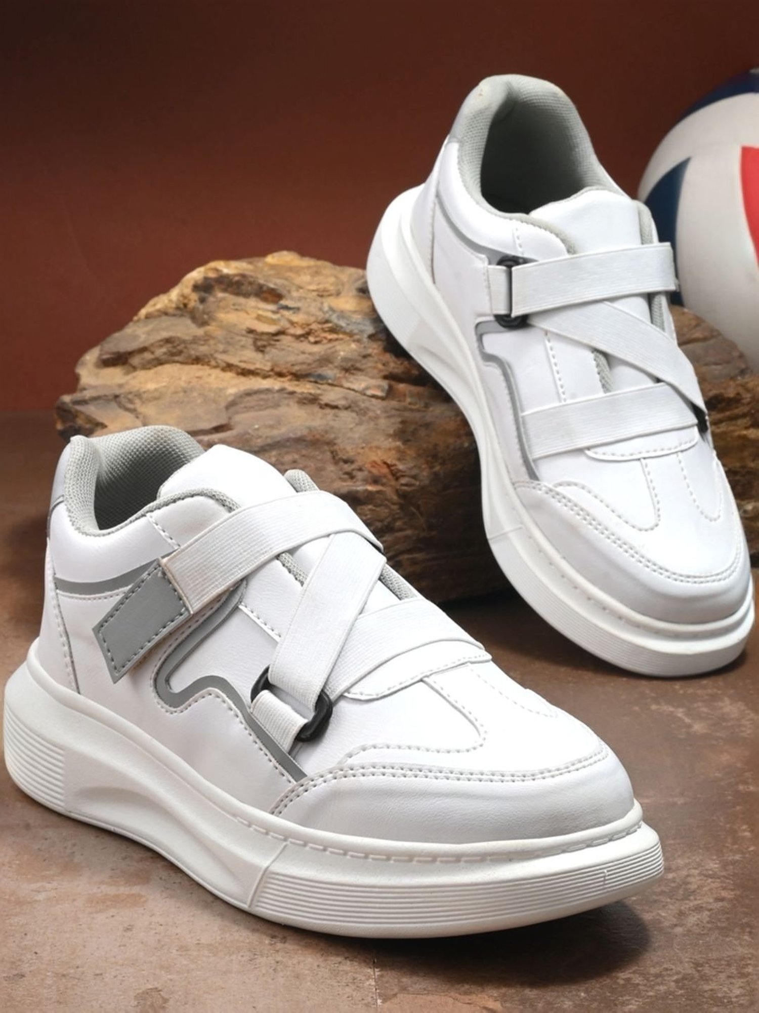 Giorgio Women's White & Grey Sneakers