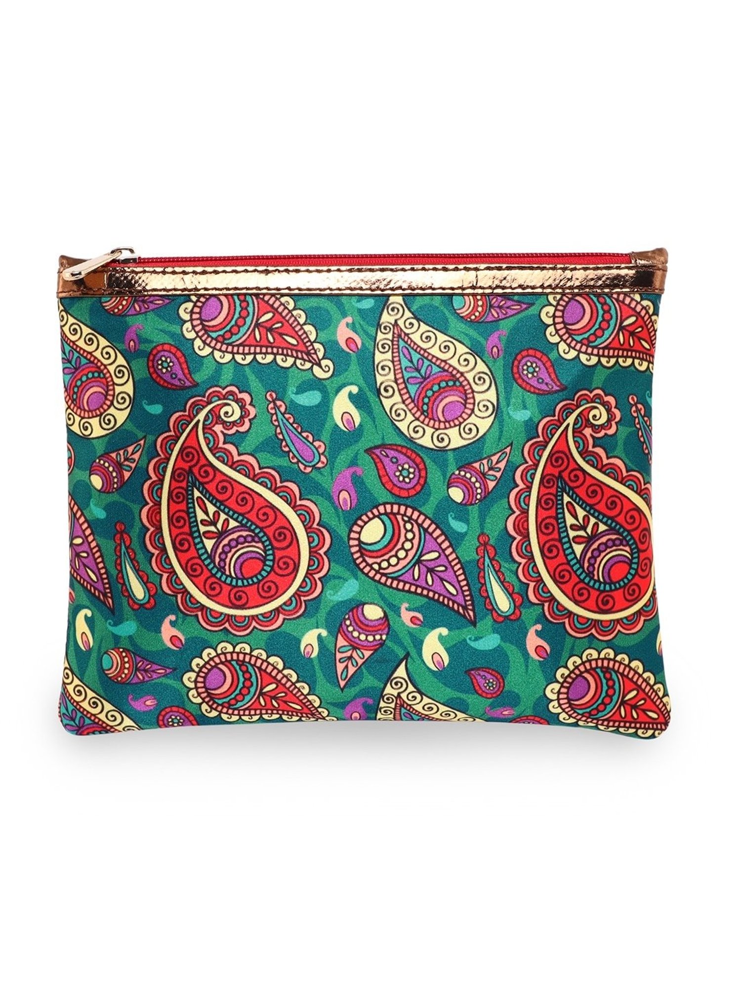 Sabhyata Paisley Multicolor Printed Small Pouch for Women