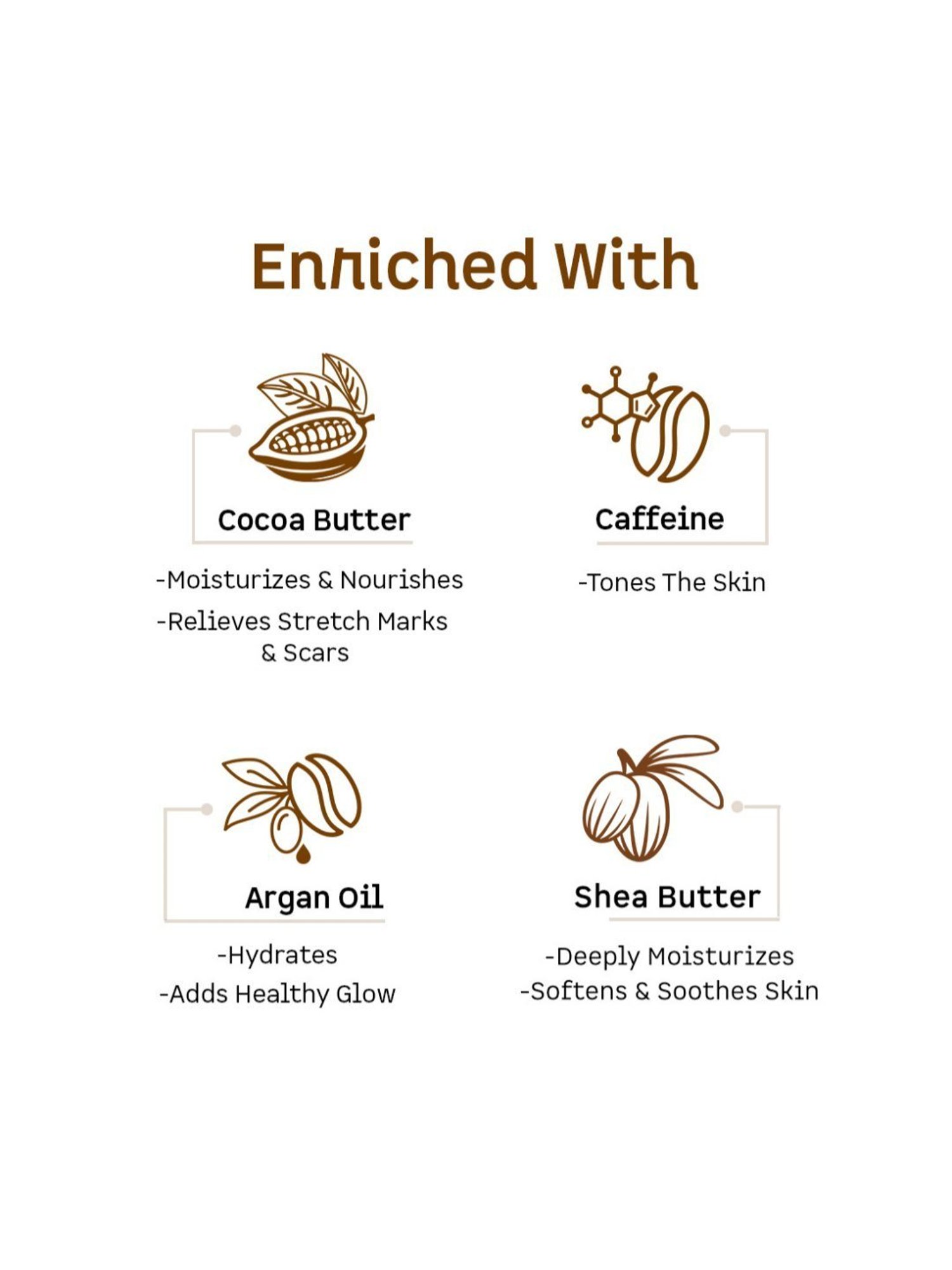 mCaffeine Choco Body Butter 72Hrs Moisturization - 100 gm