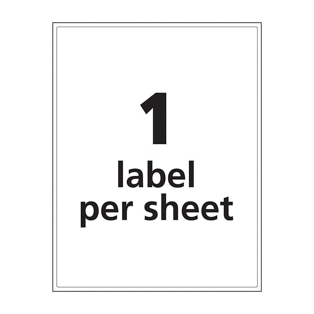 Avery Dennison - 7278260507 - Full-Sheet UltraDuty GHS Chemical Labels, Laser, 8 1/2 x 11, White, 500/Box