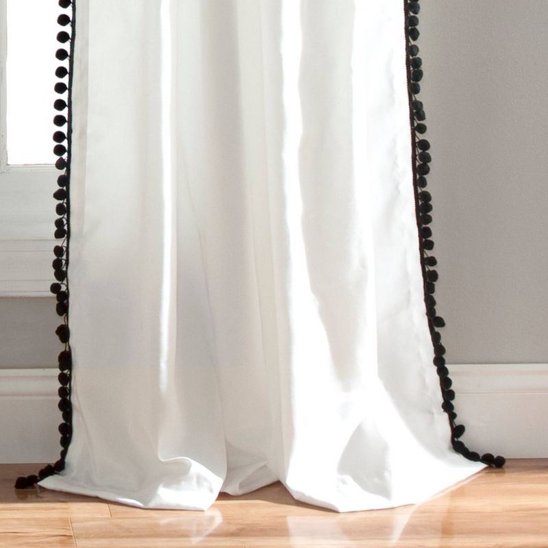 Red Solid 84" Rod Pocket Single Curtain Panel - Leaning Linens