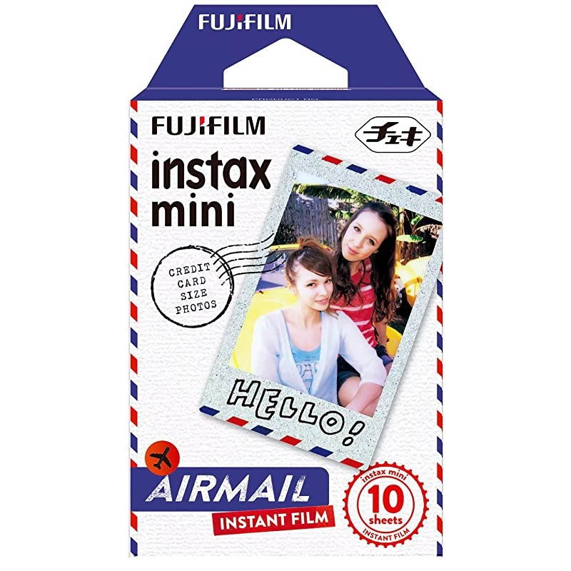 Instax Mini 5 Pack Bundle Includes Stained Glass, Comic, Stripe, Shiny Star, Airmail. 10 sheets X 5 Pack = 50 Sheets.
