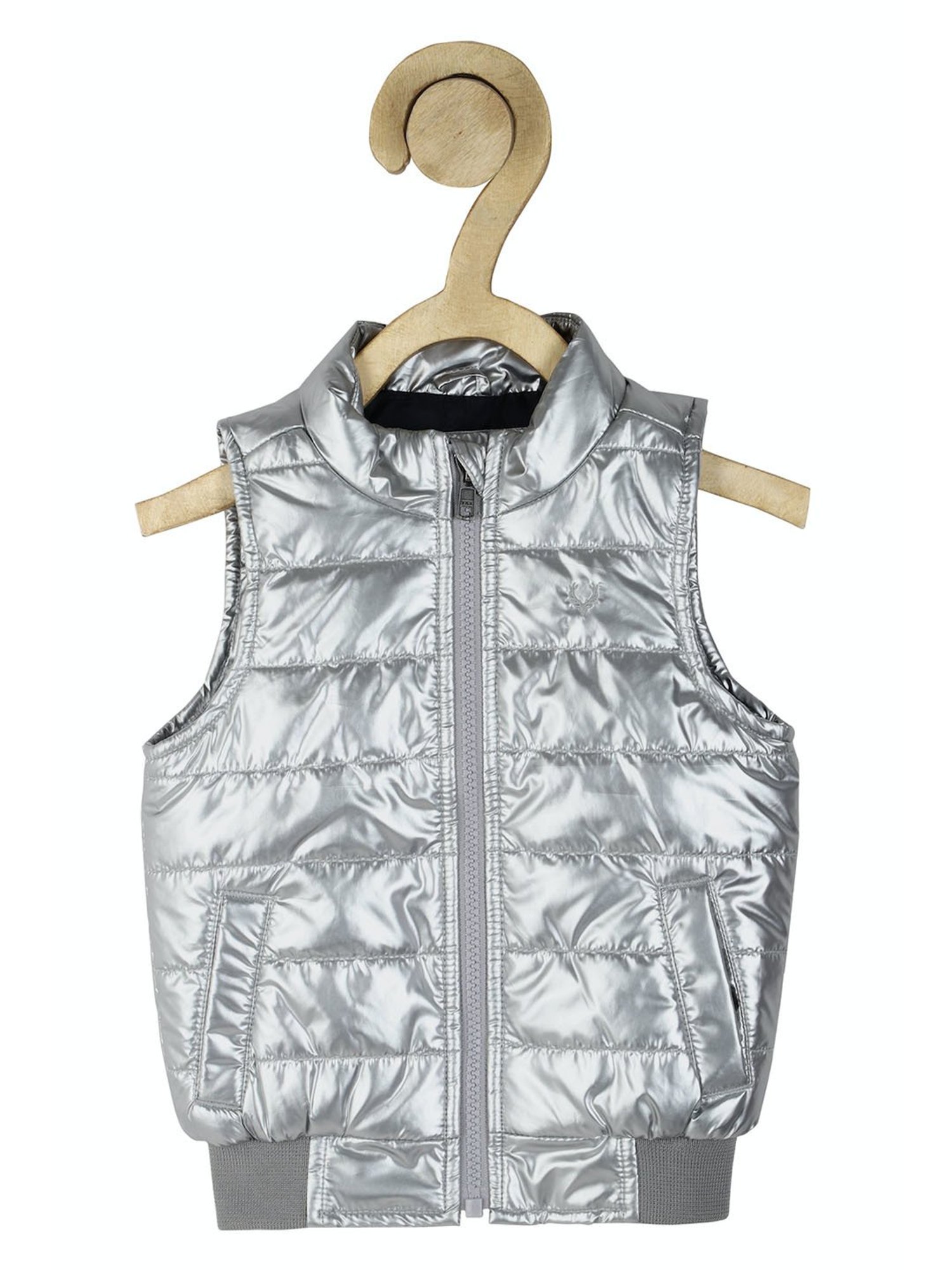 Allen Solly Kids Silver Quilted Jacket