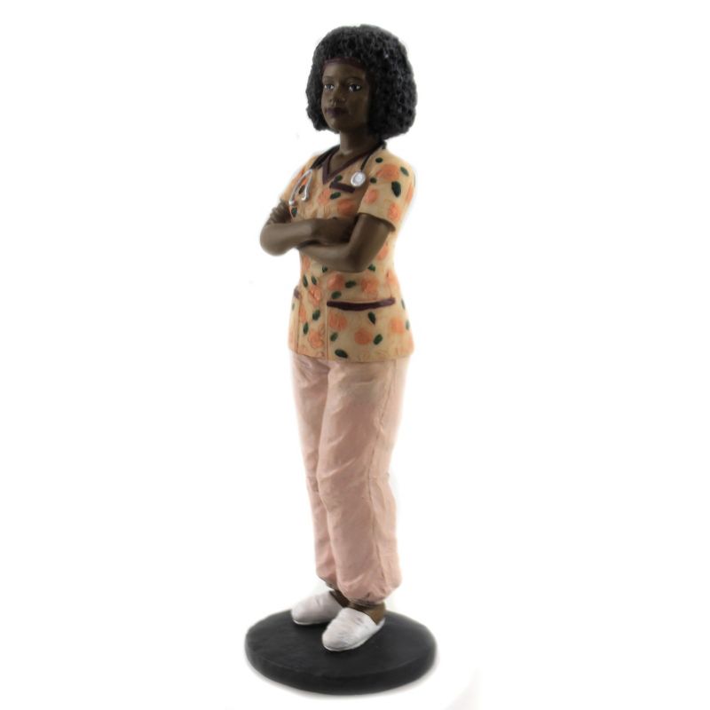 Black Art 8.0" Female Nurse Black Medical Professional Heritage  -  Decorative Figurines