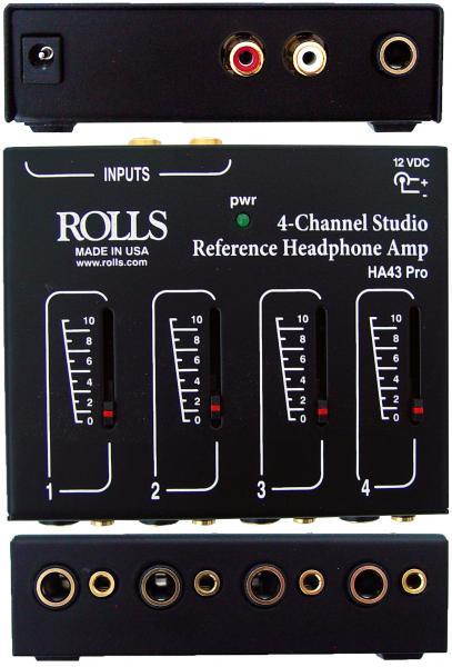 Rolls HA43 4 Output Stereo Headphone Amplifier #HA43 PRO