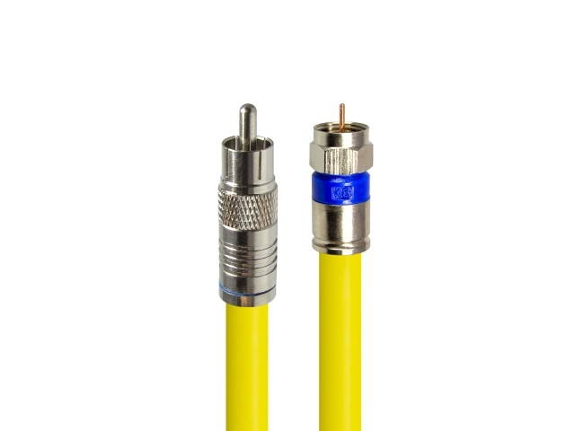 Hd-Top RCA TO RF 5C Coaxial Cable Yellow 50m- HT-ZYCR500