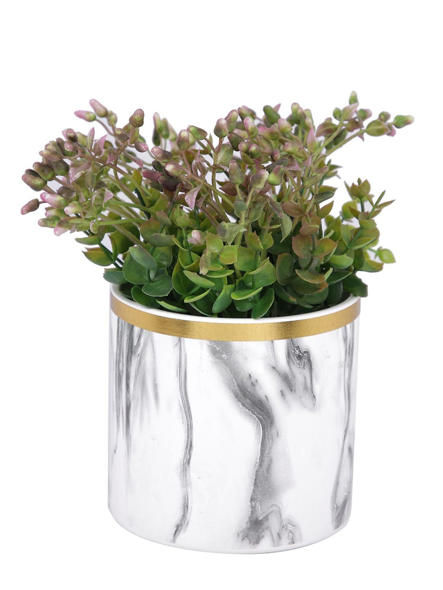 Tayhaa White & Black Ceramic Planter