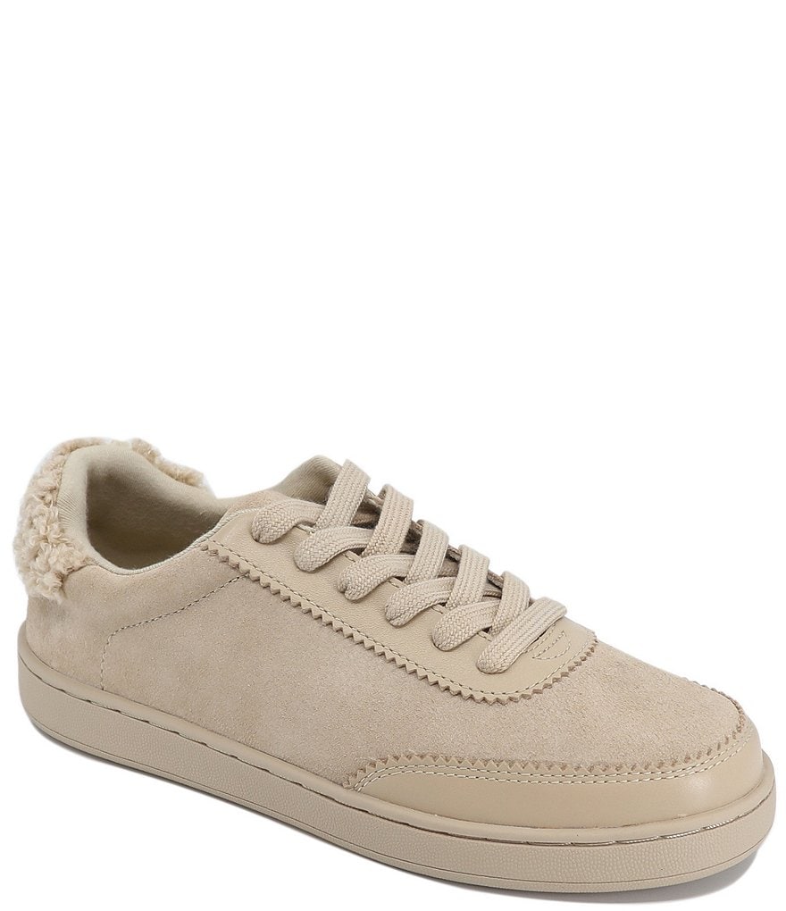 Splendid Freya Suede Faux Fur Accent Sneakers