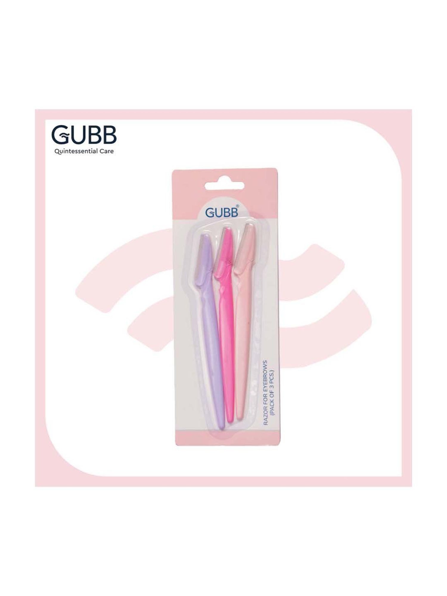 GUBB Face & Eyebrow Razor (Pack of 3)