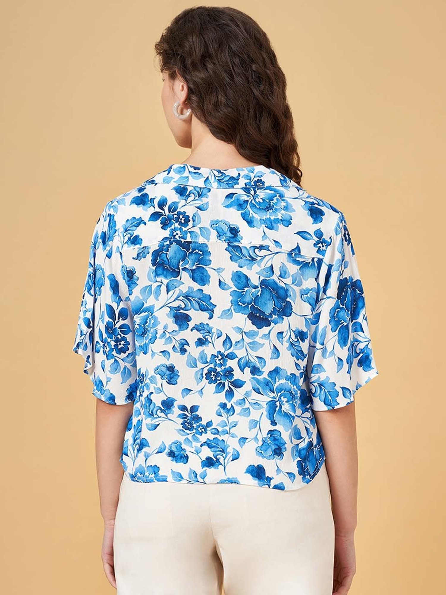 Honey by Pantaloons Blue Printed Top
