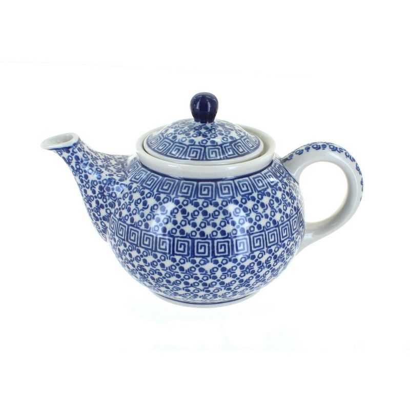 Blue Rose Polish Pottery Olympia Small Teapot
