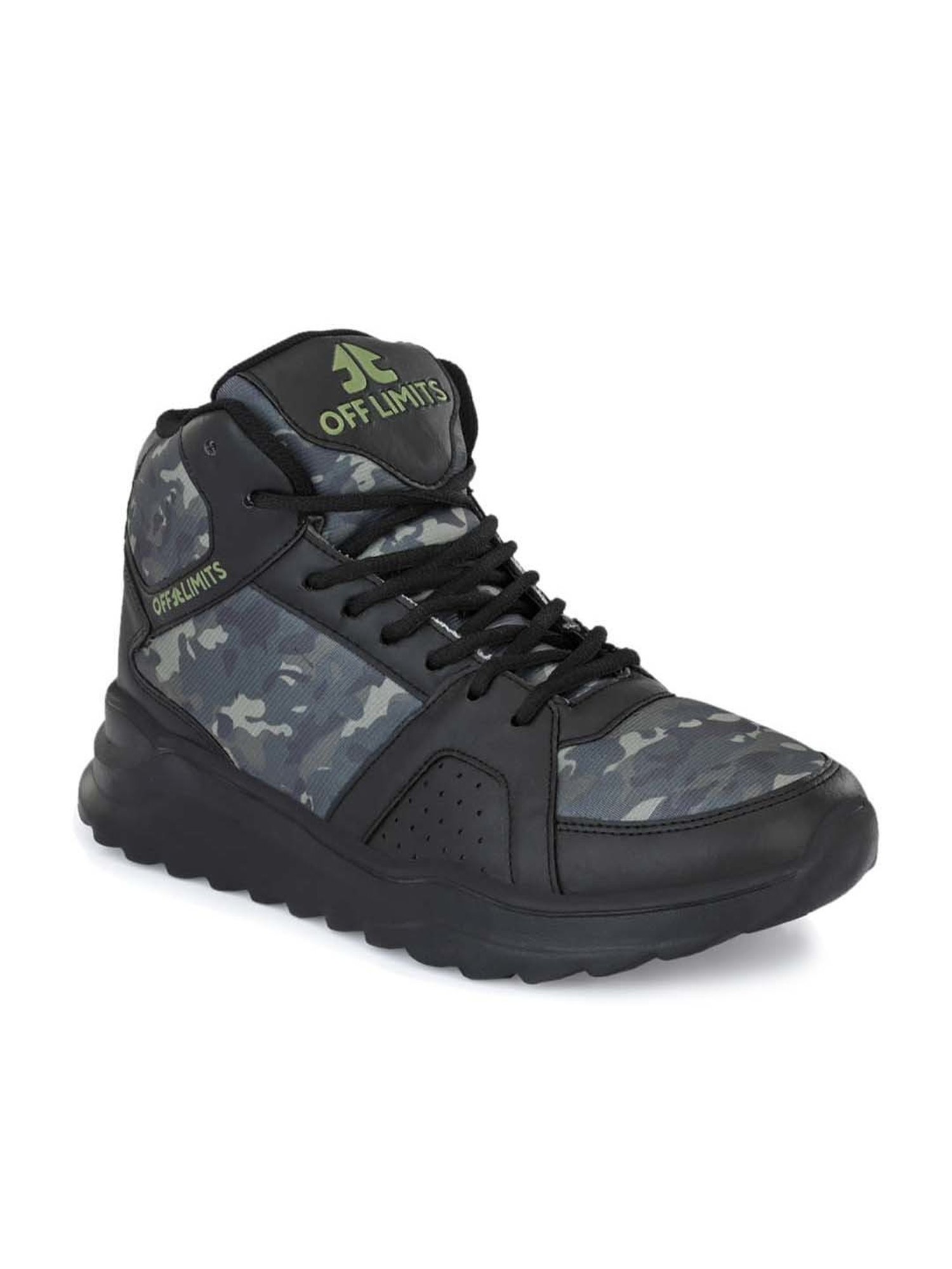 OFF LIMITS Men's FENCE Black Ankle High Sneakers