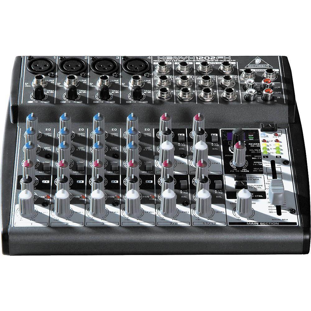Behringer XENYX 1202FX 12 Input Mixer (with Effects)