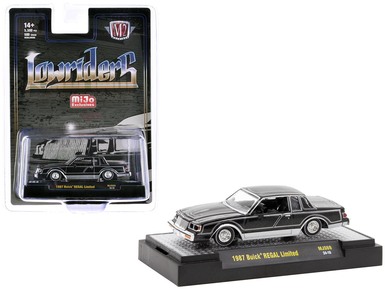 1949 Buick Roadmaster Convertible Black with Tan Soft Top and Vintage Gas Pump "The Hobby Shop" Series 14 1/64 Diecast Model Car by Greenlight