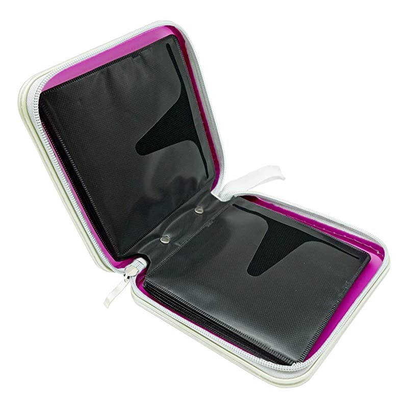 30 Capaity CD/DVD Storage Case DVD Holder Portable DVD Case for Car Trip CD/DVD Collection Kids Pink