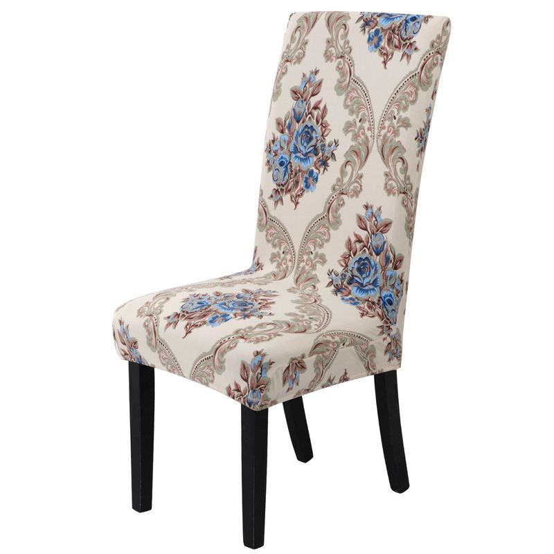 1 Pc Polyester Stretch Dining Chair Slipcovers Multicolored  - PiccoCasa