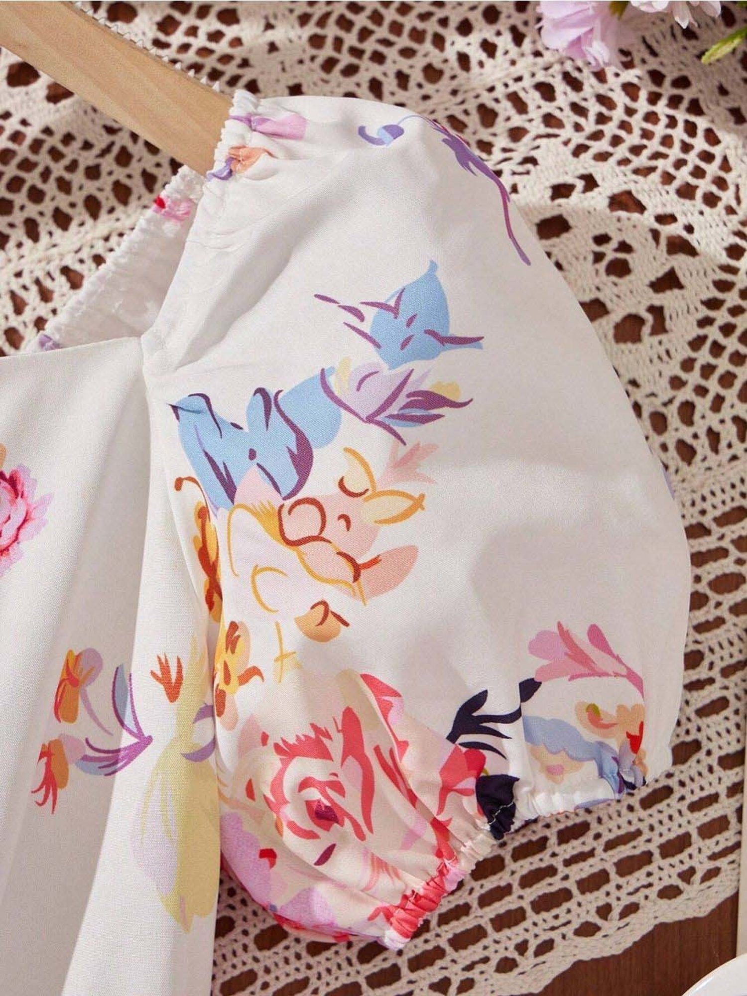 Bolly Lounge Girls White Floral Dress