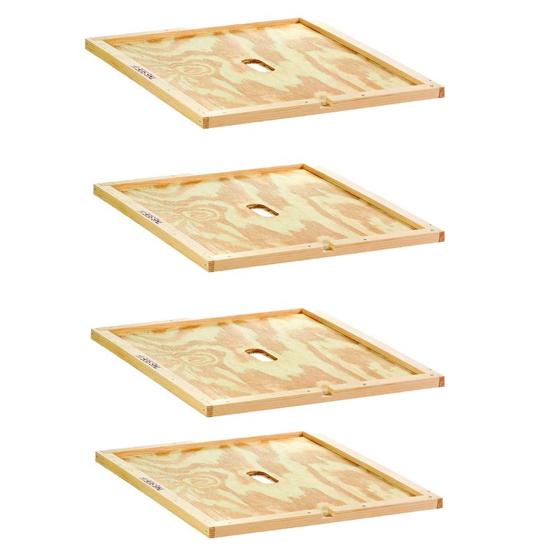 Allied Precision Industries 3/8-Inch Plywood Stick Preventing Beehive Insulation Ventilation Inner Cover for 10-Inch Beehives (4 Pack)
