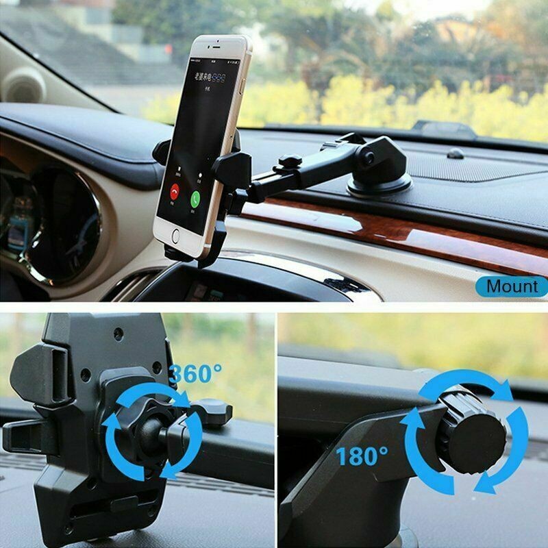 360&deg; Car Phone Holder Windshield Dash Suction Cup Mount Stand For Cell Phone GPS
