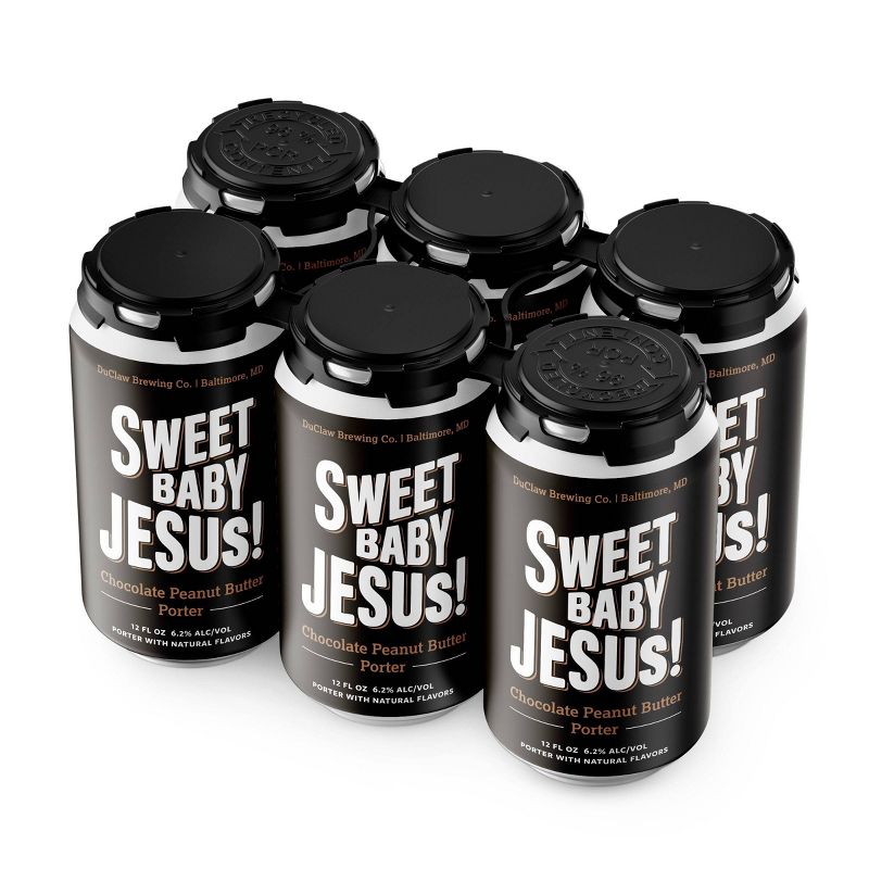DuClaw Sweet Baby Jesus! Chocolate Peanut Butter Porter Beer - 6pk/12 fl oz Cans