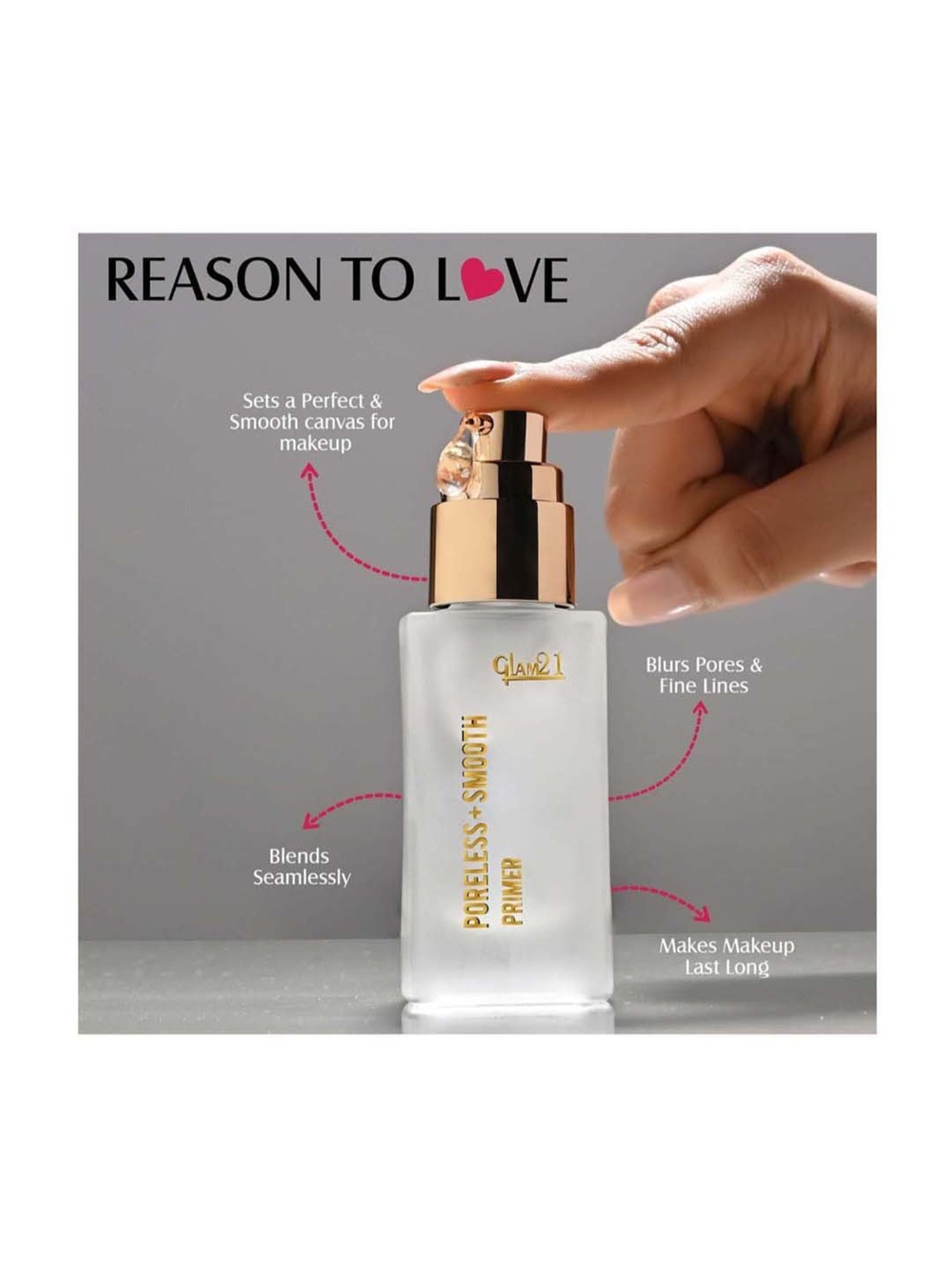 Glam21 Poreless + Smooth Primer Transparent - 30 ml