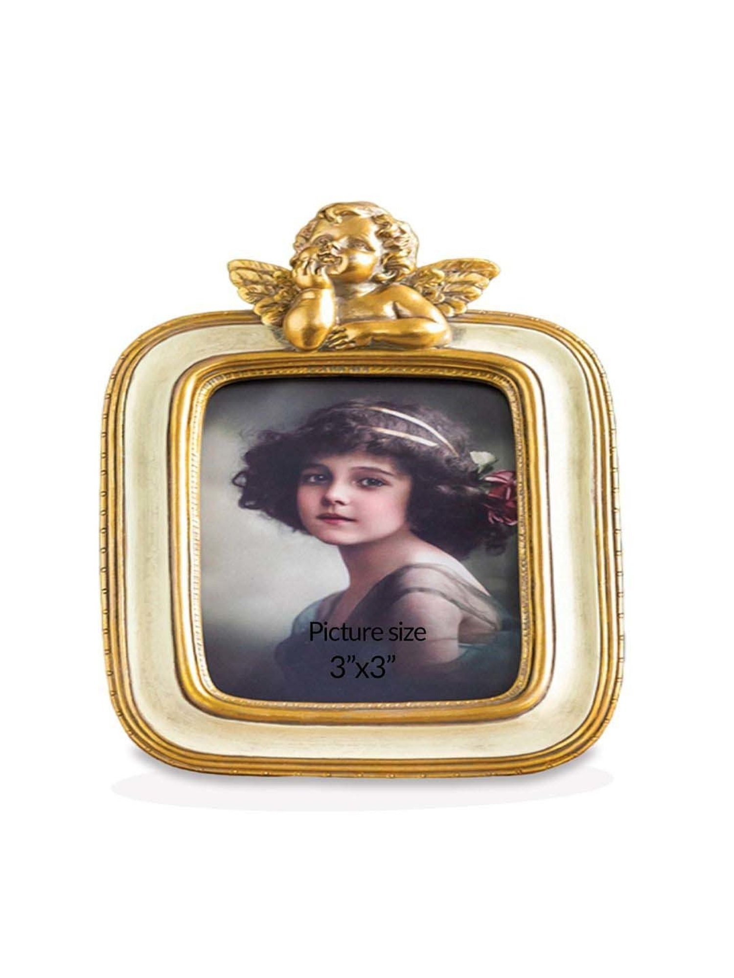 Art Street Gold Engineered Wood Swing Fashion Resin Vintage Photo Frame
