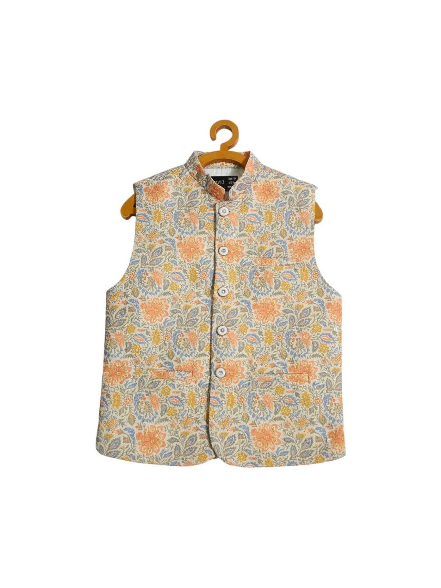 Blue Giraffe Kids Maroon Solid  Blazer