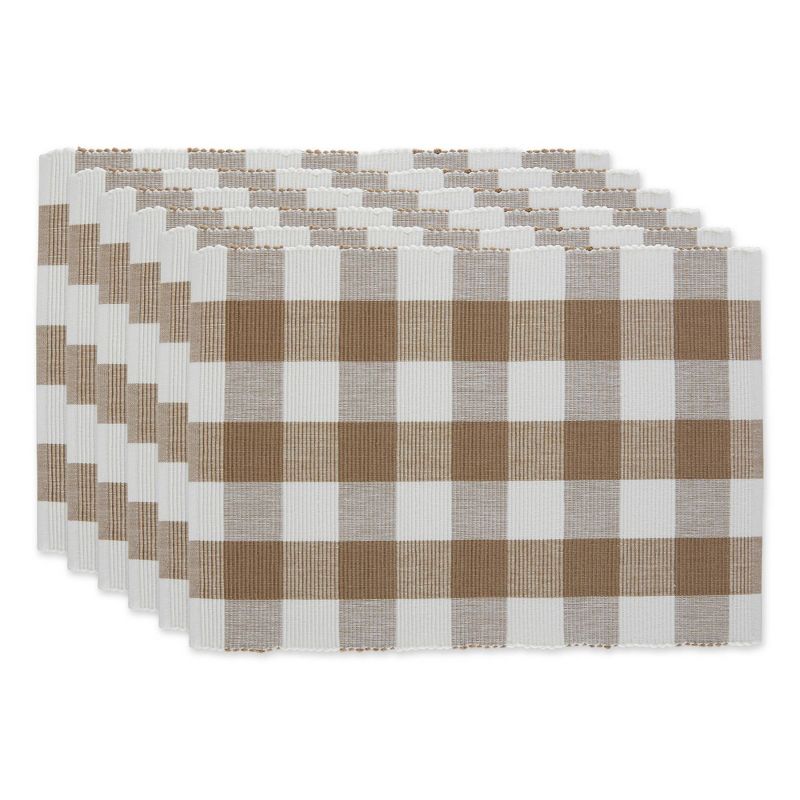6pk Cotton Buffalo Check Placemats - Design Imports