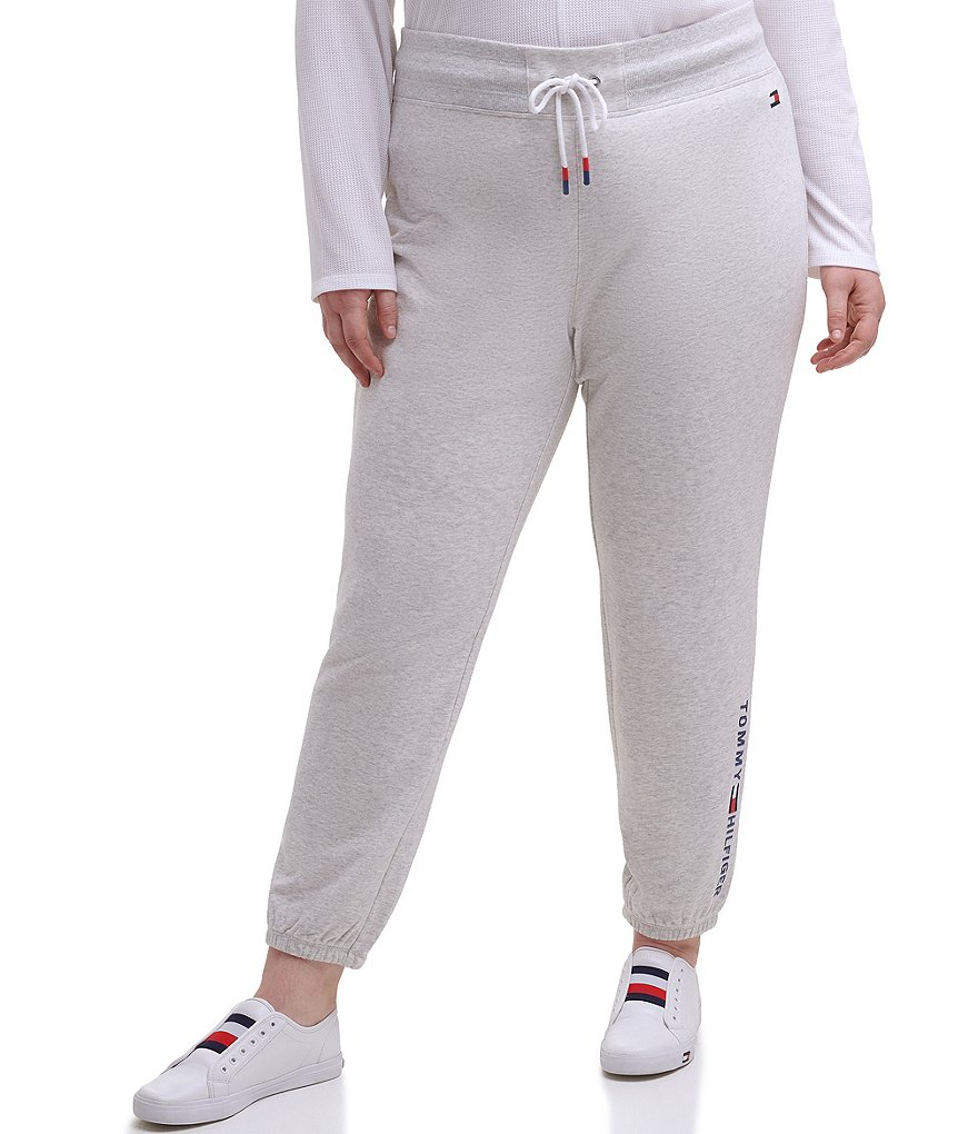 Tommy Hilfiger Sport Plus Size Embroidered Logo Elastic Ankle Joggers