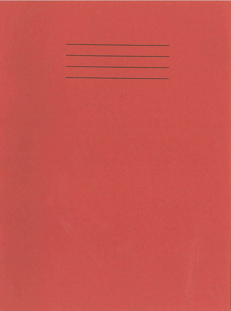 Rhino Exercise Book, 9 x 7 Inches, 48 page, 10mm squares, Red Cover (Pack of 10)