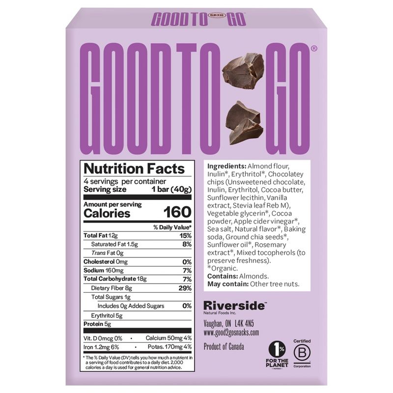 GOOD TO GO Double Chocolate  - 5.64oz/ 4pk