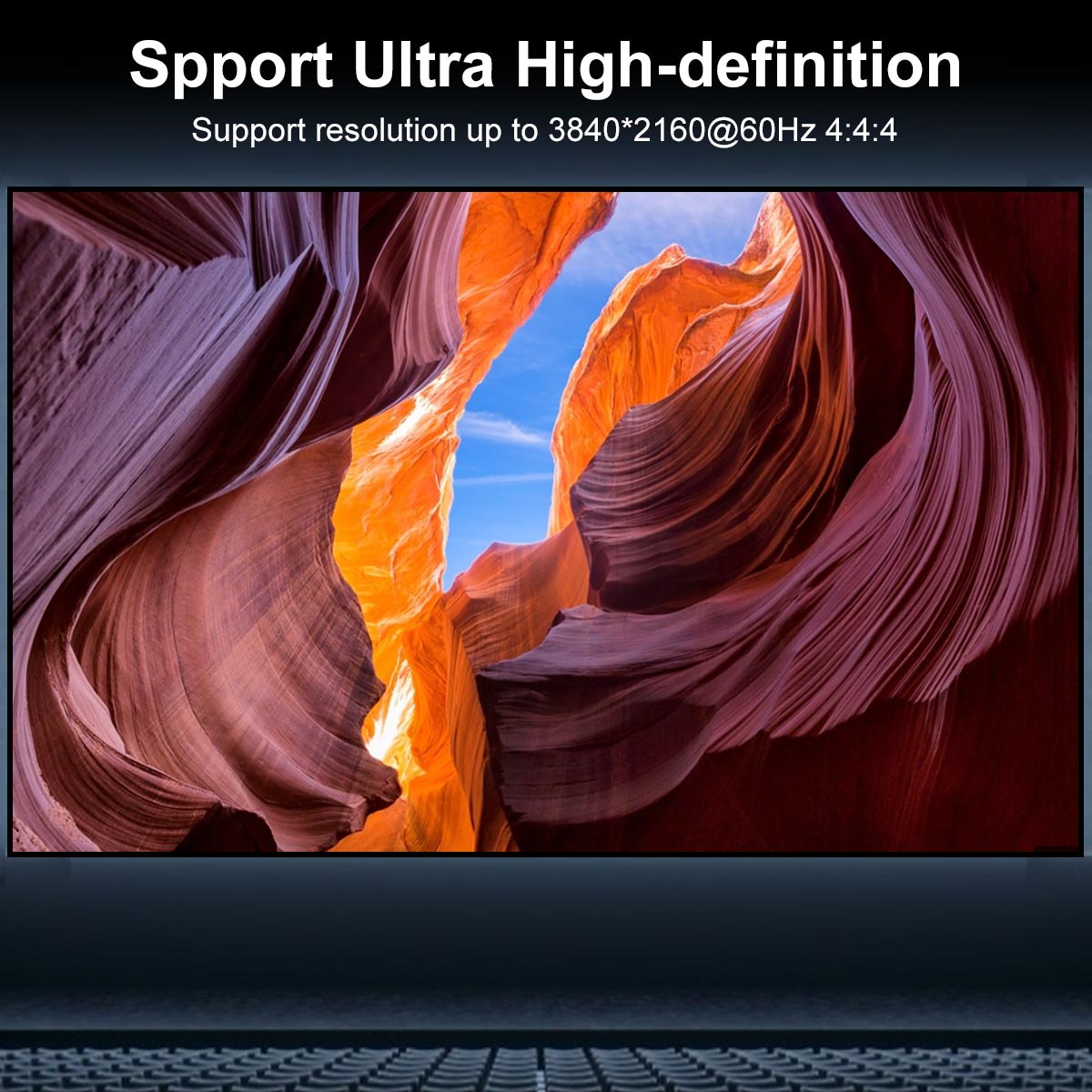 TESmart Newest HDMI KVM Switch 4 Port 4K@60Hz Ultra HD 4x1 HDMI KVM Switcher with 2 Pcs 5ft KVM Cables Supports Mechanical and Multimedia Keyboard &Mouse USB 2.0 Devices Control up to 2 Computers/Serv