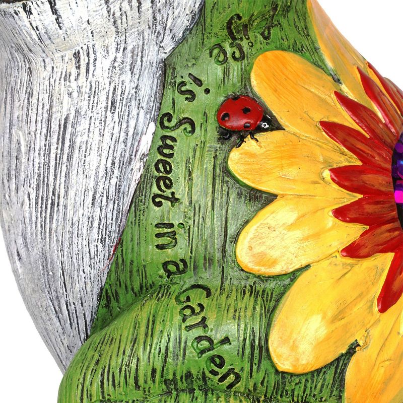 10.24" Resin Garden Frog Statue Green - Exhart