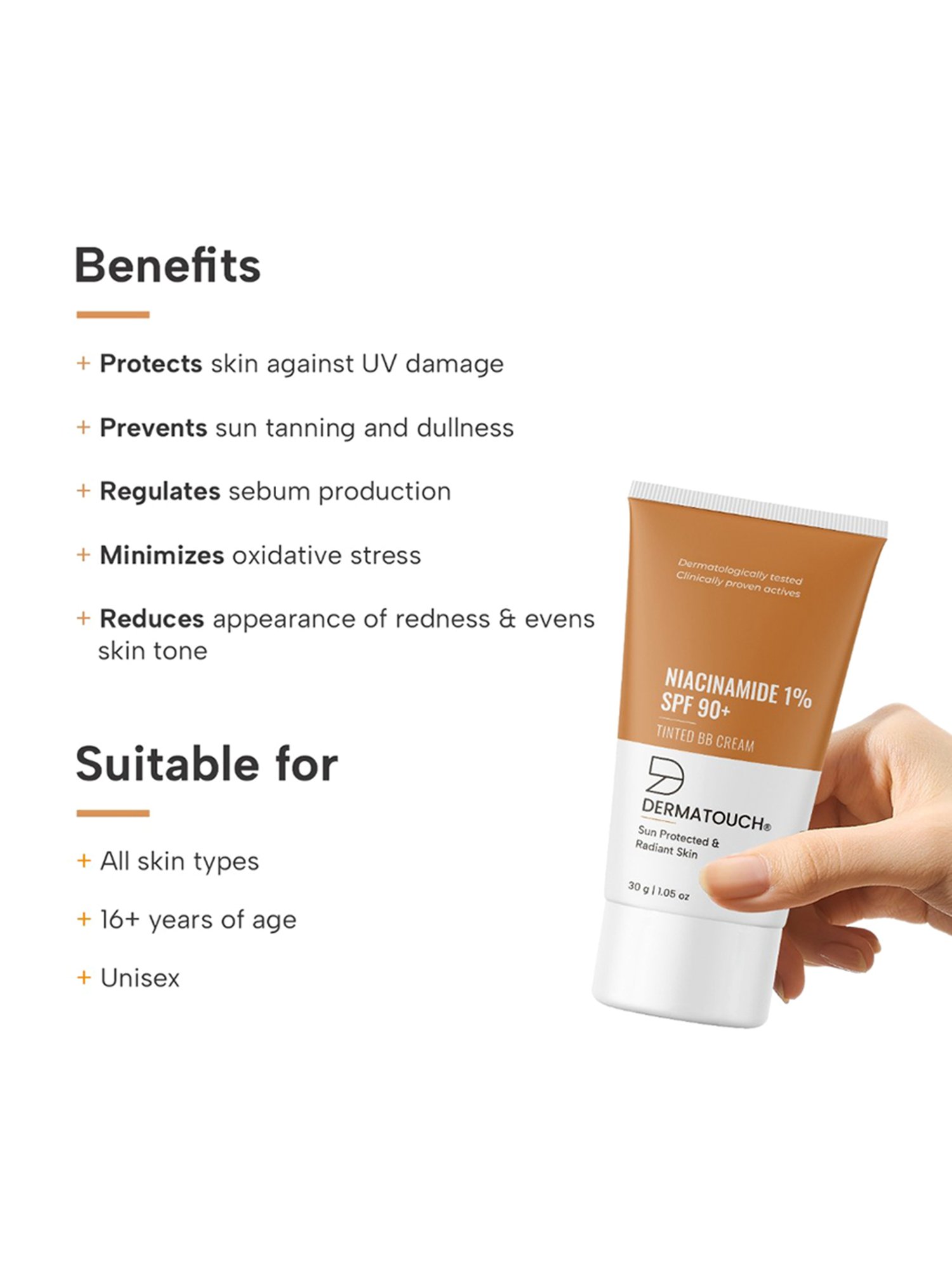 Glam21 Skin Perfector Photoprep Broad Spectrum Cream SPF 30 05 Fudge - 50 gm