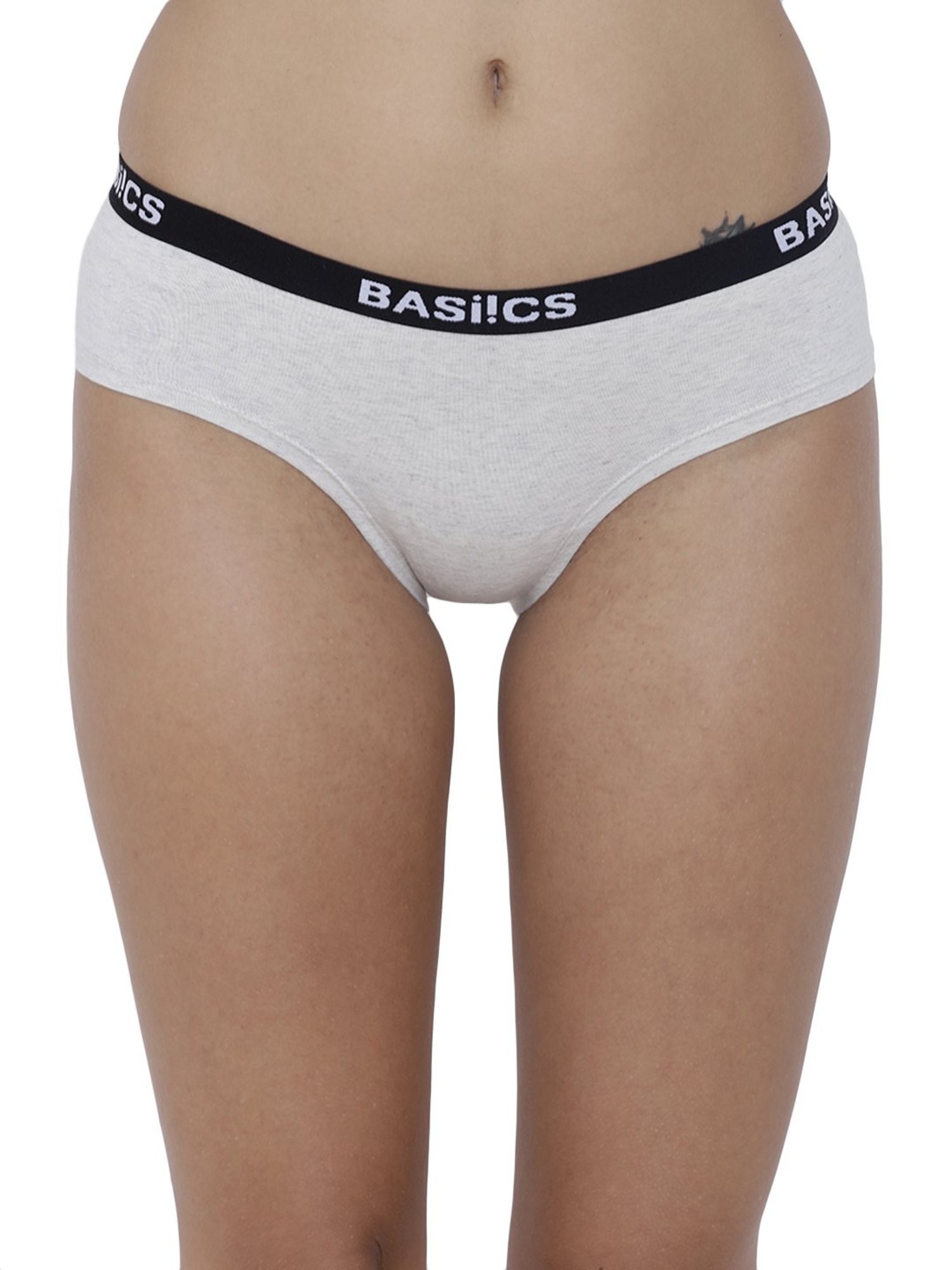BASIICS by La Intimo Off White Melange Bikini Panty