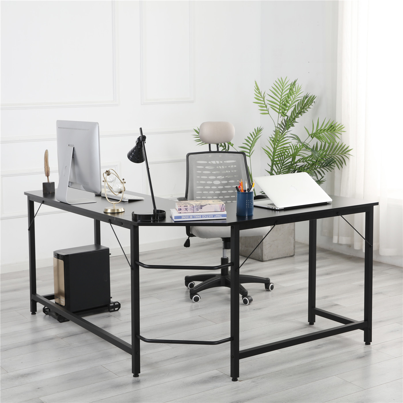 compute desk ,metal frame ,suit for home office