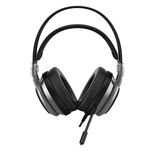 Ajazz AX391 Wired Gaming Headset Game Earphone Computer Headphones with Microphone Led Light Headphones for Computer PC Laptop (Black & Orange)