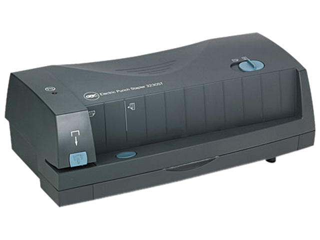 Master EP312 10-Sheet EP12 Electric/Battery Three-Hole Punch, 9/32 Diameter Hole, Charcoal