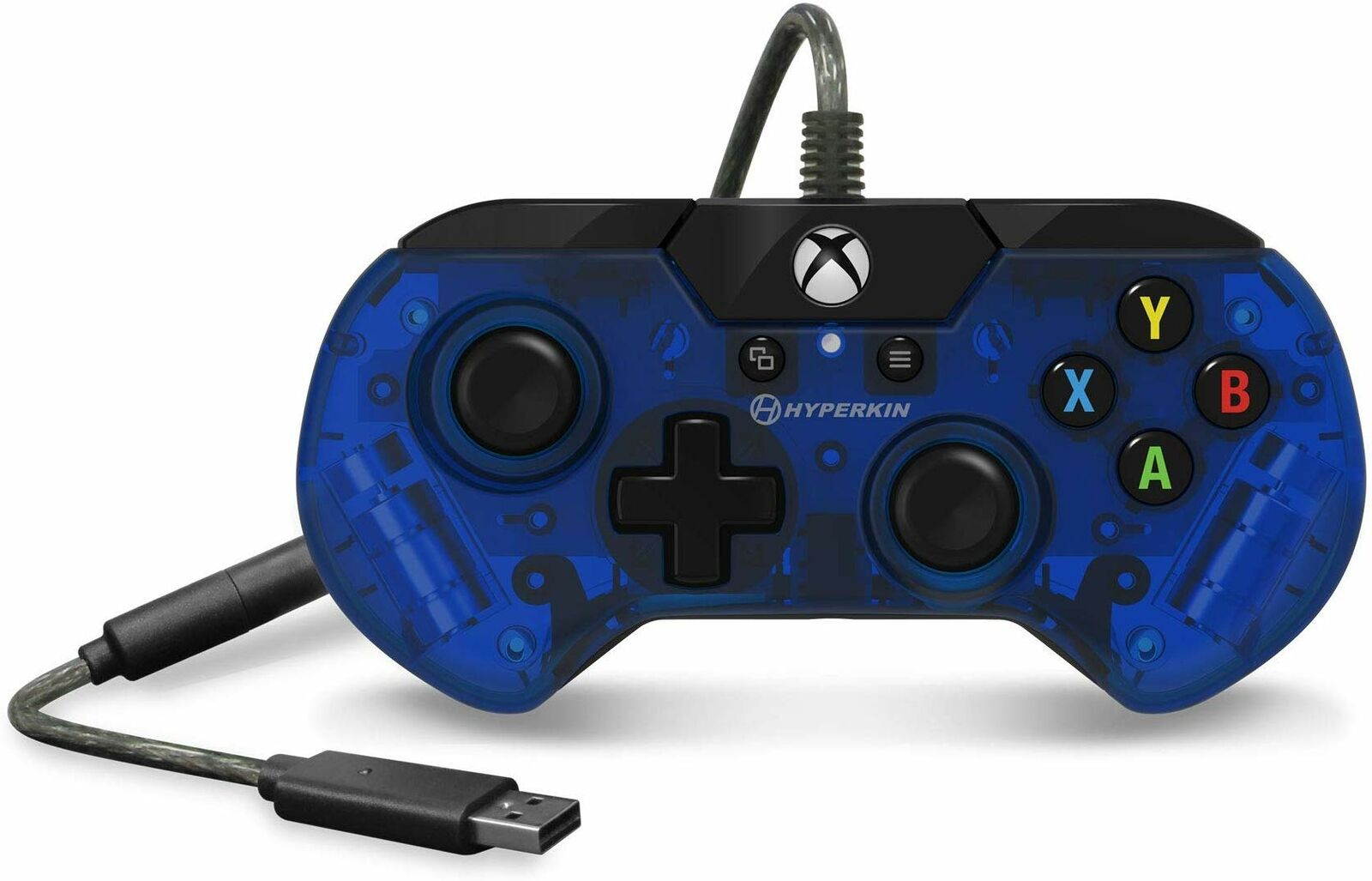 Hyperkin X91 Ice Wired Controller for Xbox One/ Windows 10 PC (Pacific Blue) - Officially Licensed By Xbox