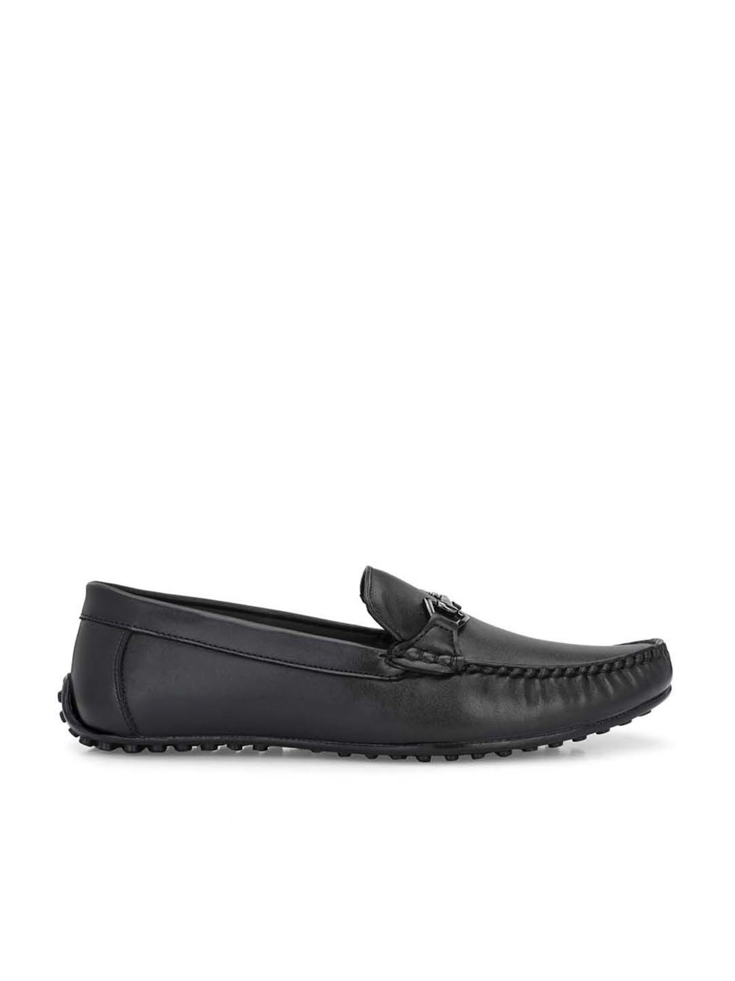 Eego Italy Men's Black Casual Loafers