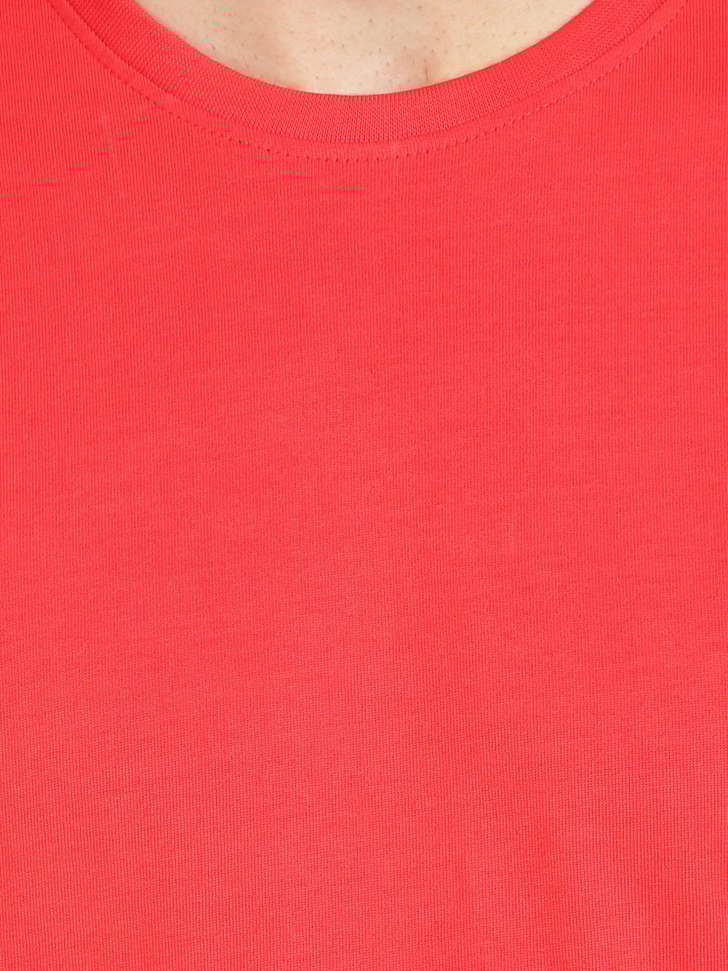 BLACK RADIO Red Slim Fit Printed Crew T-Shirt