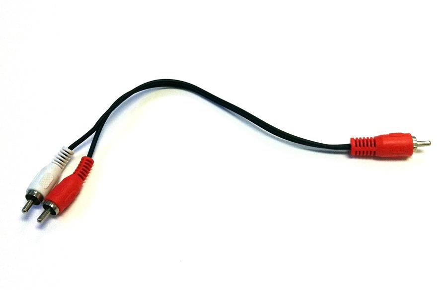 Calrad Electronics 35-527 RCA Plug to 2 RCA Plugs