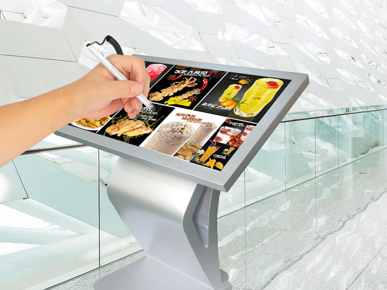 Stylus with chain and holder for touchscreens, capacitive screen device stylus, high reliability touchscreen pen. Sensitivity of the pen is ensured by the use of low-impedance materials