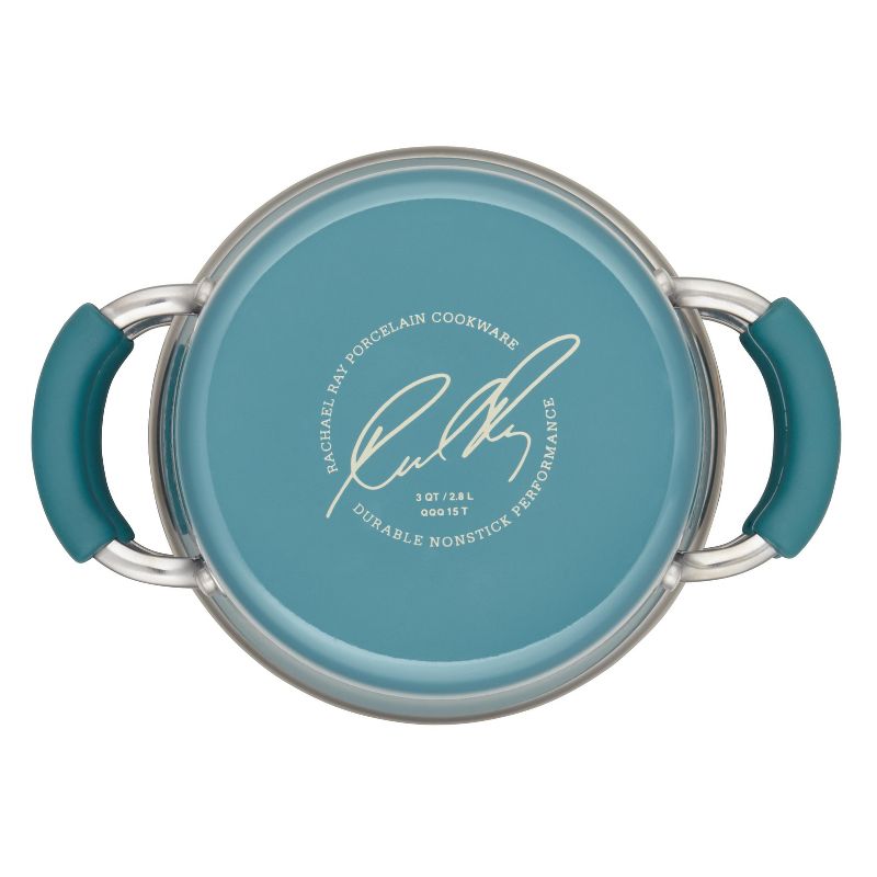 Rachael Ray 3 Quart Covered Multi-Pot Set with Steamer - Agave Blue