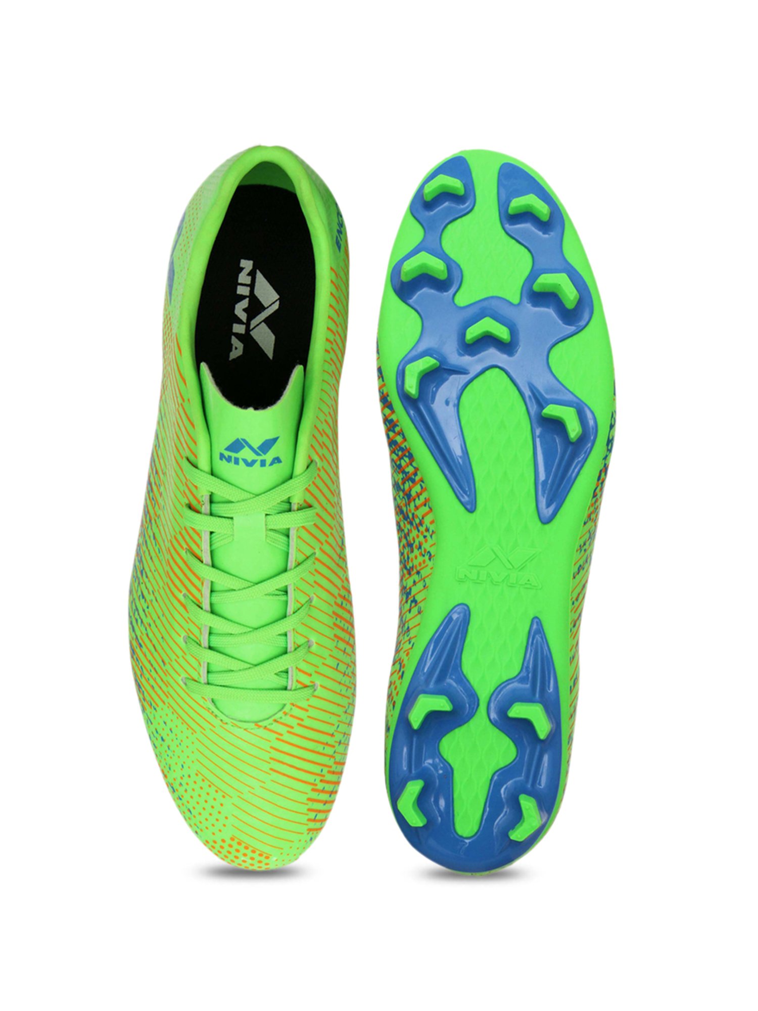 Nivia Men's Encounter 9.0 Green Football Shoes